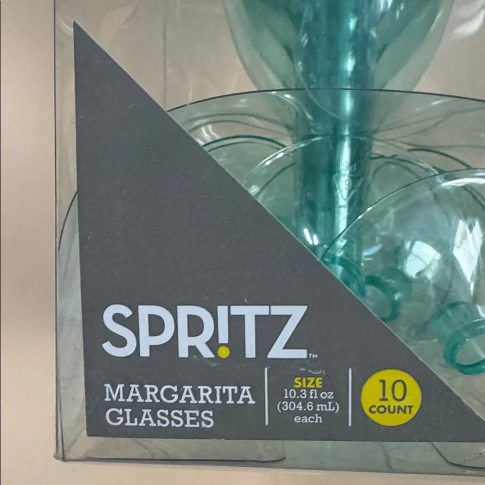 💜3/$15 Spritz Plastic Margarita Glasses Set NWT